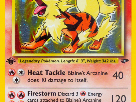 Blaine s Arcanine (1 132) [Gym Challenge 1st Edition] Cheap