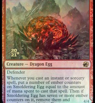 Smoldering Egg    Ashmouth Dragon [Innistrad: Midnight Hunt Prerelease Promos] For Discount