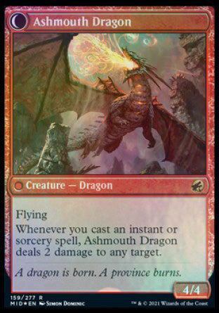 Smoldering Egg    Ashmouth Dragon [Innistrad: Midnight Hunt Prerelease Promos] For Discount