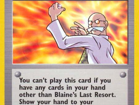 Blaine s Last Resort (105 132) [Gym Heroes 1st Edition] For Cheap