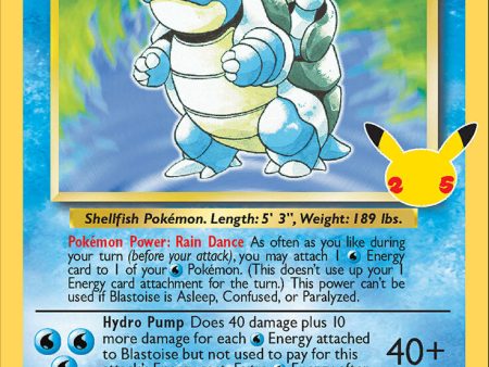 Blastoise (2 102) [Celebrations: 25th Anniversary - Classic Collection] For Discount