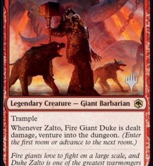 Zalto, Fire Giant Duke (Promo Pack) [Dungeons & Dragons: Adventures in the Forgotten Realms Promos] Sale