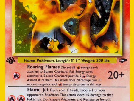 Blaine s Charizard (2 132) [Gym Challenge 1st Edition] Online now