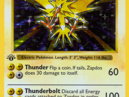 Zapdos (16 102) (Shadowless) [Base Set 1st Edition] Online