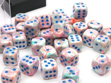 36 Pop Art  blue Festive 12mm D6 Dice Block - CHX27944 Fashion