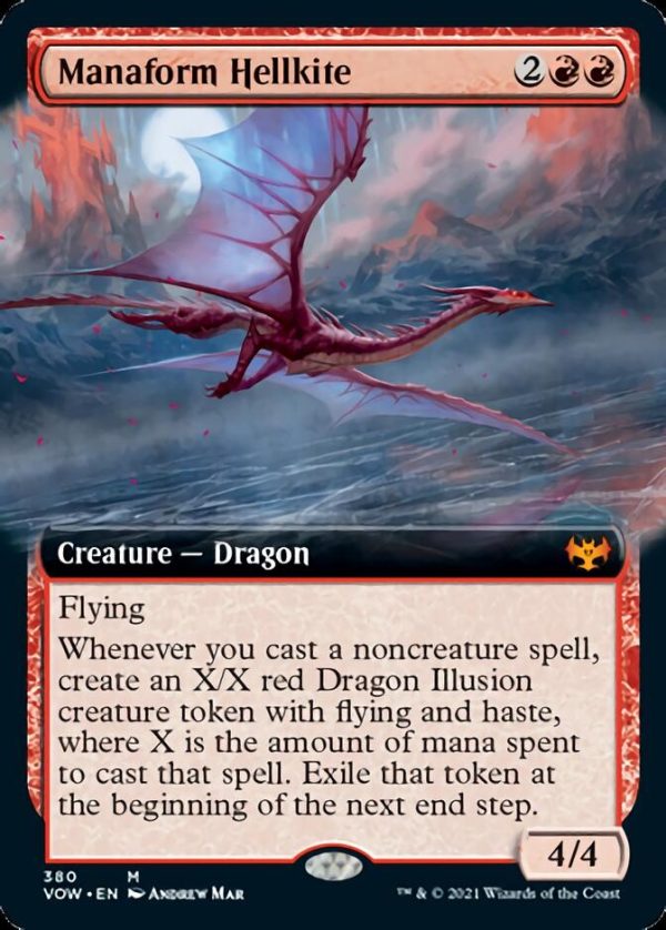 Manaform Hellkite (Extended Art) [Innistrad: Crimson Vow] Discount