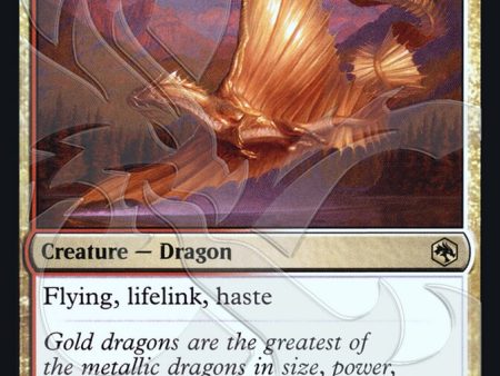 Adult Gold Dragon (Ampersand Promo) [Dungeons & Dragons: Adventures in the Forgotten Realms Promos] Online now