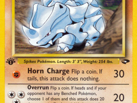 Blaine s Rhyhorn (65 132) [Gym Challenge 1st Edition] Online Sale