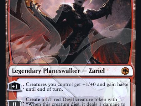 Zariel, Archduke of Avernus (Ampersand Promo) [Dungeons & Dragons: Adventures in the Forgotten Realms Promos] For Sale